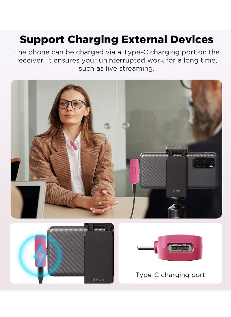 BOYA - BY-V10 Ultracompact Wireless Microphone System with USB-C for Mobile (2.4 GHz) - Image 1