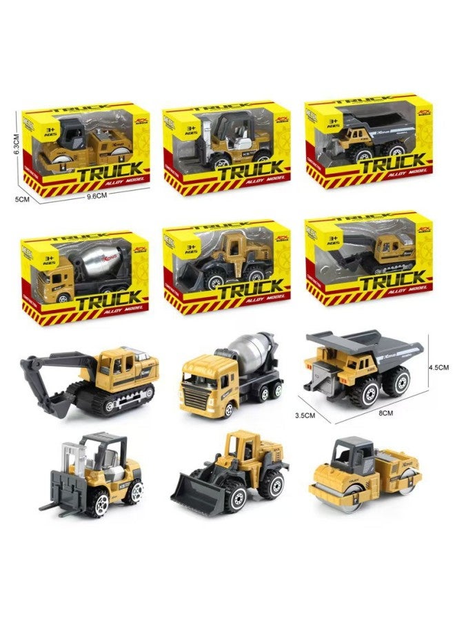 Cross Border 1:64 Alloy Car Model Children's Sliding Toy Metal Back Force Engineering Vehicle Urban Traffic Boy's Toy 