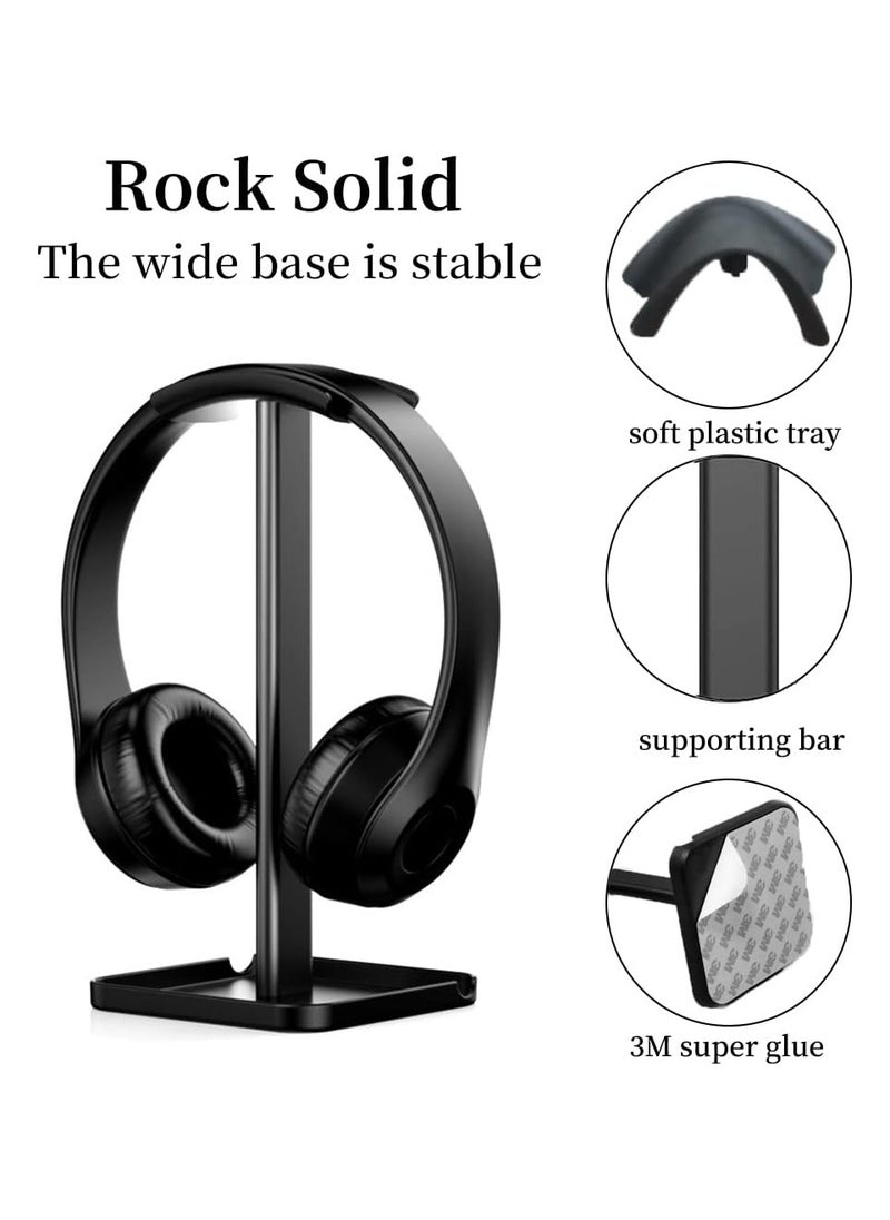 Generic Headphone Stand, Desktop Headphone Stand, Gaming Headset Stand with Non-slip Silicone, Versatile Headphone Holder Fits All Headphones  - Image 2