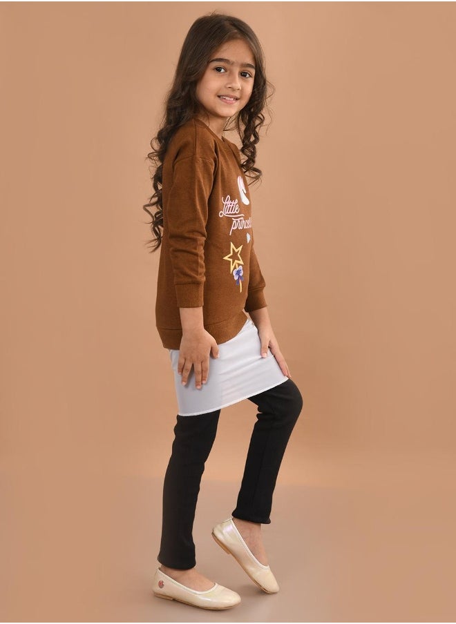 LILPICKS Girls Sweatshirt with Jogger Set  - Image 1
