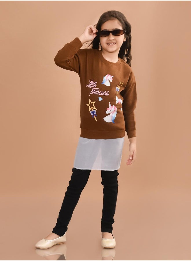 LILPICKS Girls Sweatshirt with Jogger Set  - Image 5