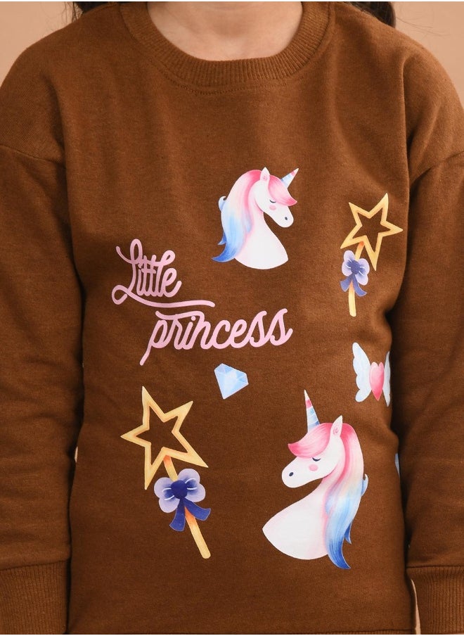 LILPICKS Girls Sweatshirt with Jogger Set  - Image 3