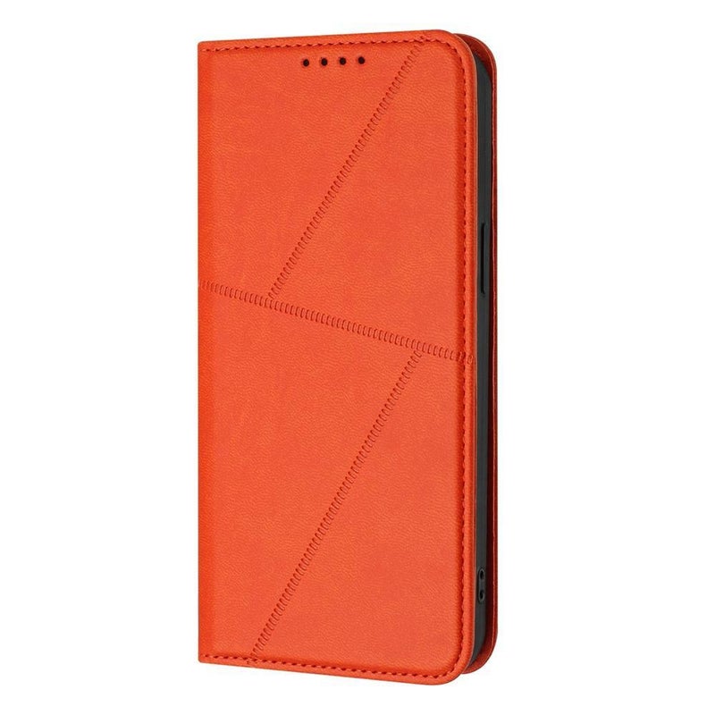 HuHa Case Cover For Nothing Phone 2a Strong Magnetic Frosted Flip Leather Phone Case(Orange) - Image 2