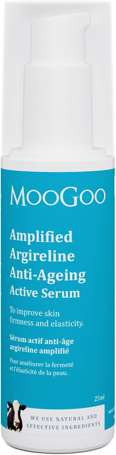 MooGoo Amplified AntiAgeing Serum with Argireline Amplified Peptide 50x More Potent Than Regular Argireline Peptide 25ml 085 floz