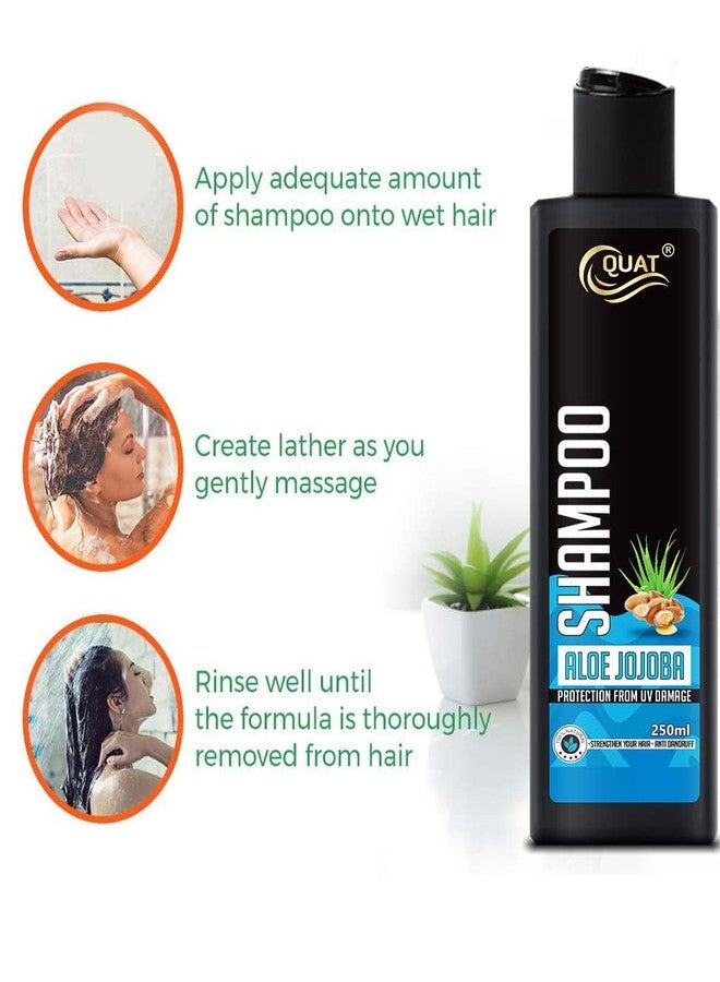 Quat Aloe vera jojoba hair shampoo for long,shiny hair & protection from UV damage (250ml) - Image 2