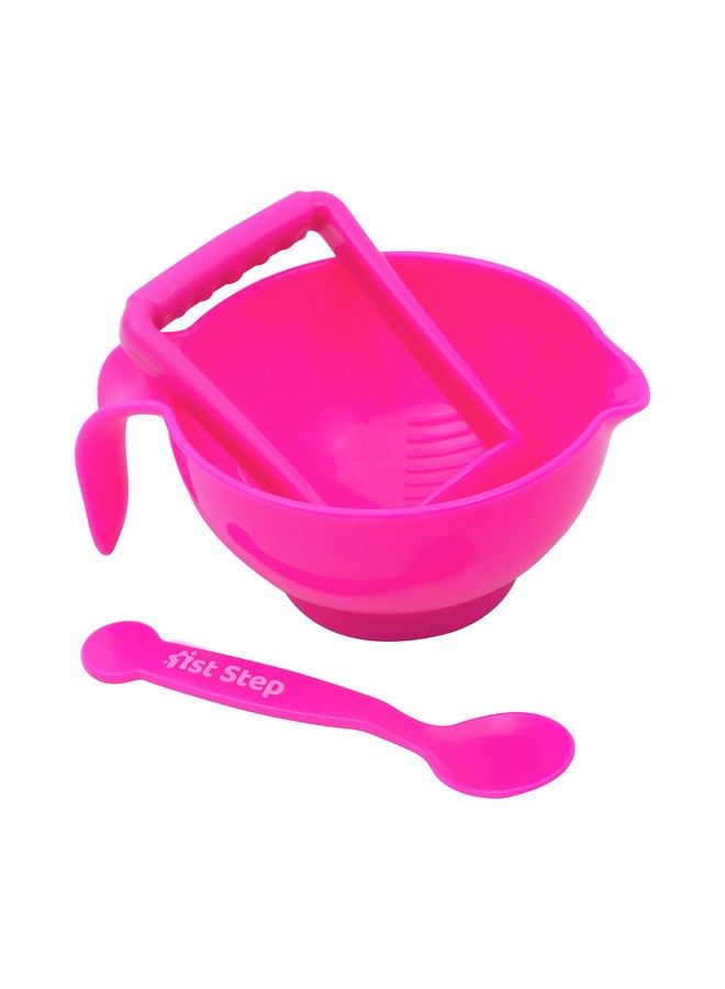 1st Step Portable Grinding Feeding Masher;Serving Bowl For Baby Food Preparation With Spoon - Image 1