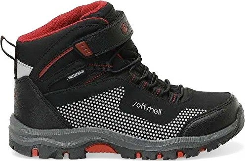 LUMBERJACK Fuller Hi 3pr Velcro Waterproof Boy Outdoor Boots Black Red - Image 3