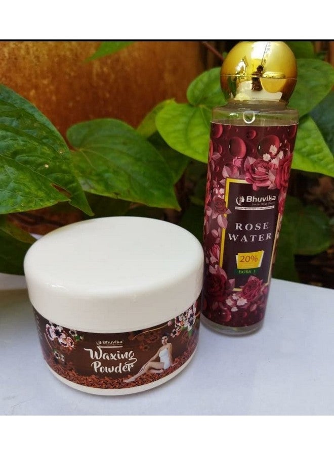Herbal Women Waxing Powder 100 Gm And Organic Rose Water 120Ml