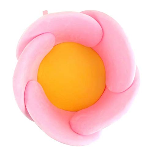 SZCQ Baby Bath Lotus Cushion Sink Bather Petal Newborn Bathtub Mat Bathing Tub Seat Support Lounger Flower Bathing Pad Non-Slip Safety Sink Insert Tub Pink - Image 3