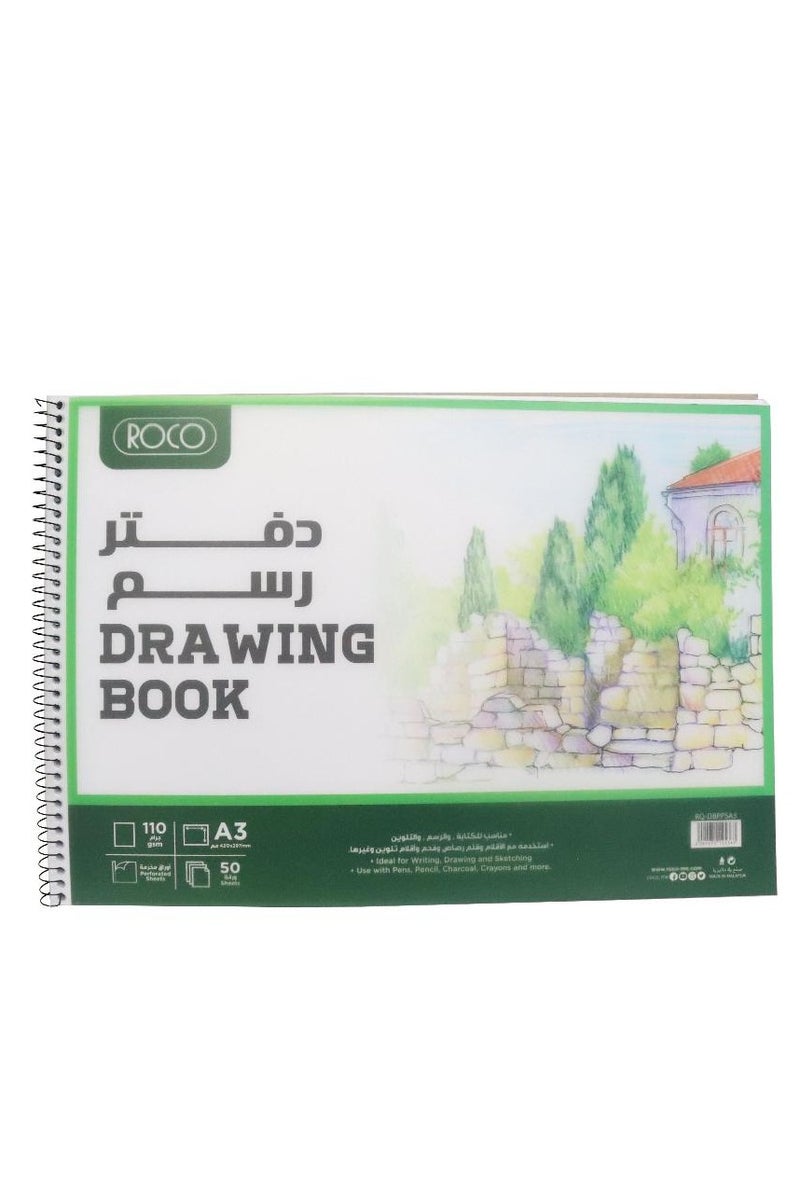 ROCO Sketch Pad 110 gsm White A350 Sheets - Image 1