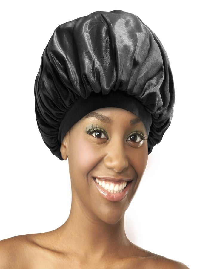 Donna Collection Olive Oil & Vitamin E Treated Sleep Cap & Bonnet - Image 1
