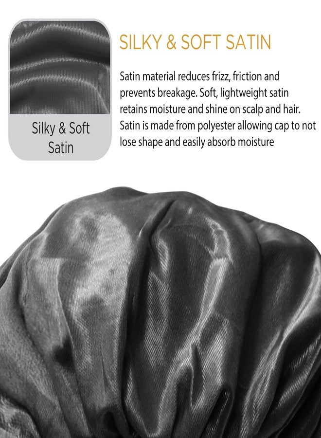 Donna Collection Olive Oil & Vitamin E Treated Sleep Cap & Bonnet - Image 2