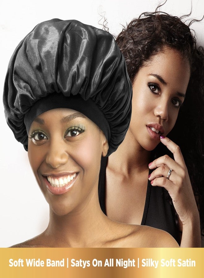Donna Collection Olive Oil & Vitamin E Treated Sleep Cap & Bonnet - Image 4