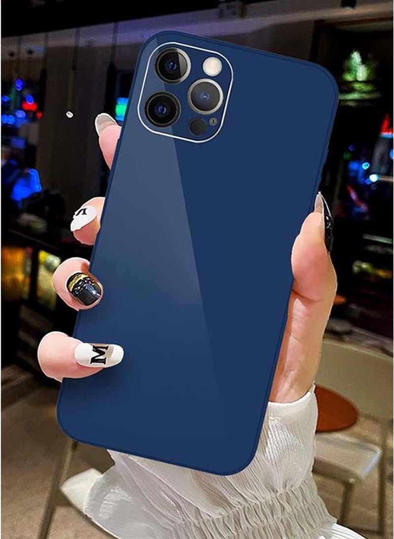 CATANES Protective Electroplated Hard Back Case Camera Protection Cover for iPhone 12 Pro Max - Blue - Image 3