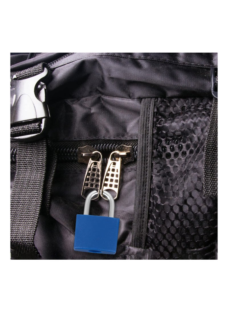 Y&D - Suitcase Locks with Keys, Colored Plastic Casing Padlock Small Luggage Metal Mini Used for Student Bag Journal Piggy Bank, School Gym Classroom Matching Game Travel (Fresh Color, 8 Pieces) - Image 1