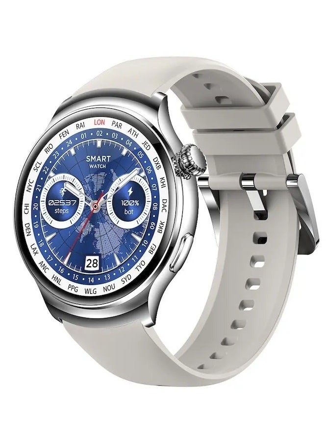 Generic - New Arrival Smart Watch Z93 Pro With HD Large Screen,Round Dial Smart Watch,BlueTeeth Calling,Message Reminder,Gesture Control,Health Monitor,Fitness Sport Tracker,Wireless Charging, Multifunctional And Multilingual, Long Last Battery,Grey - Image 1