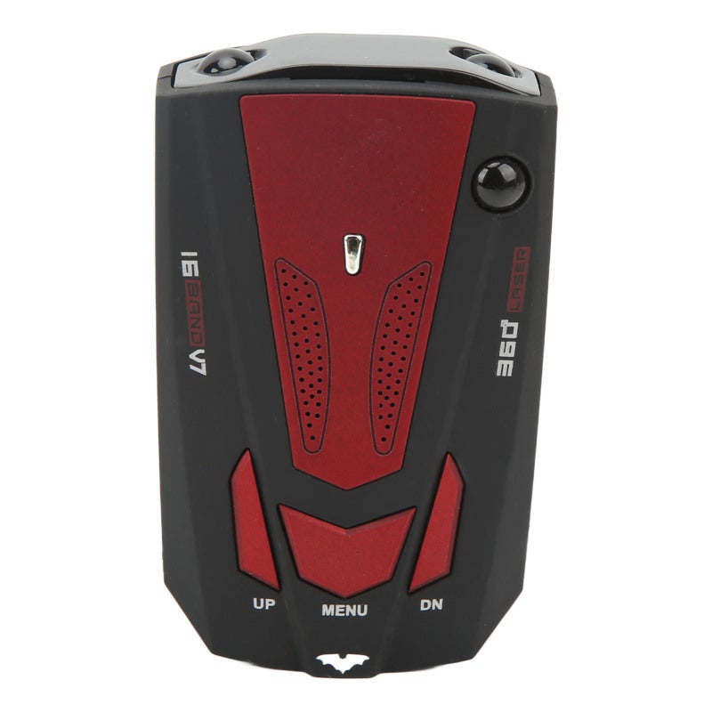 Car Radar Detector 360 Degree Protection Electronic Dog Detector Speedometer Speed Tester Red - Image 2