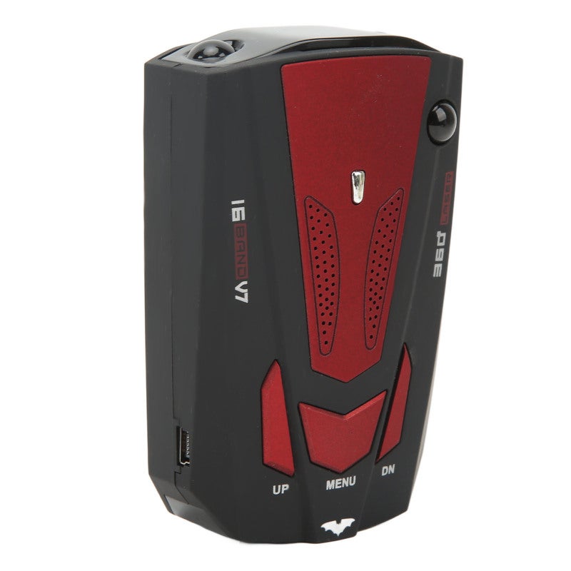 Car Radar Detector 360 Degree Protection Electronic Dog Detector Speedometer Speed Tester Red - Image 3