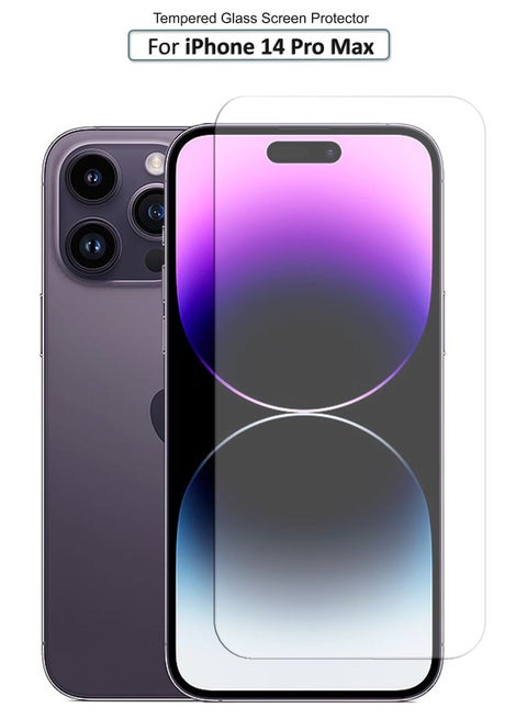 Generic-Tempered Glass Screen Protector – High Transparency, Delicate Touch, Anti-Explosion, Smooth Arc Edges, Easy Installation, Screen Protector for - iPhone 14 Pro Max