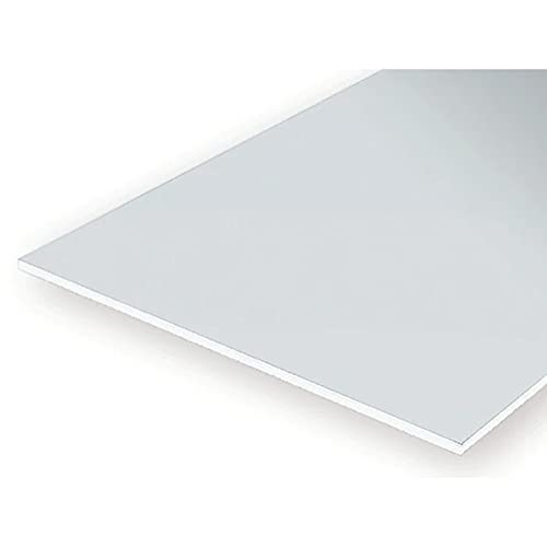 Evergreen 9040 Polystyrene Sheet 150 x 300 x 1.00 mm Pack of 2 White - Image 1