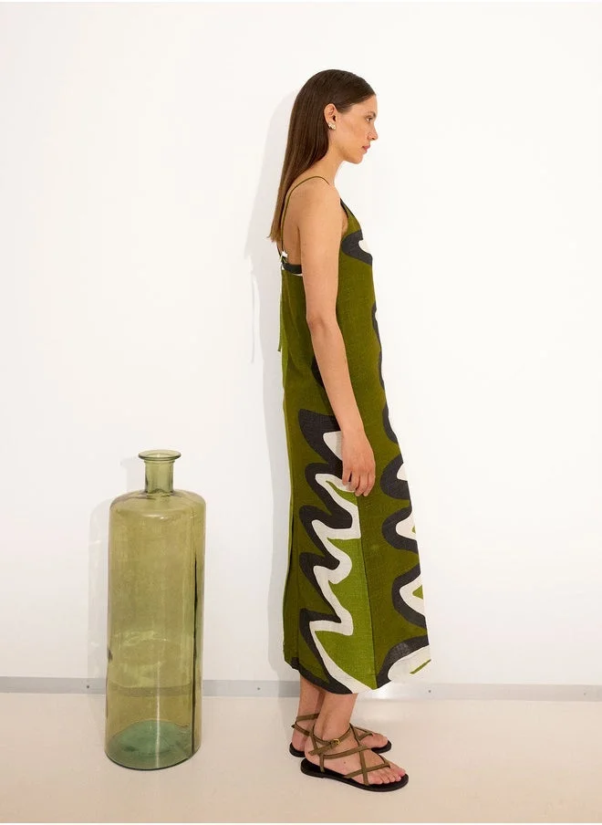 PARFOIS Printed Cotton Dress