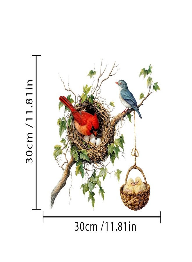 Iprokiu Cute Bird Toilet Sticker Waterproof Animal Toilet Seat Cover Decal Funny Bird Nest Washroom Sticker Self-Adhesive Tree Branch Decal for Home Decoration (Bird) - Image 4