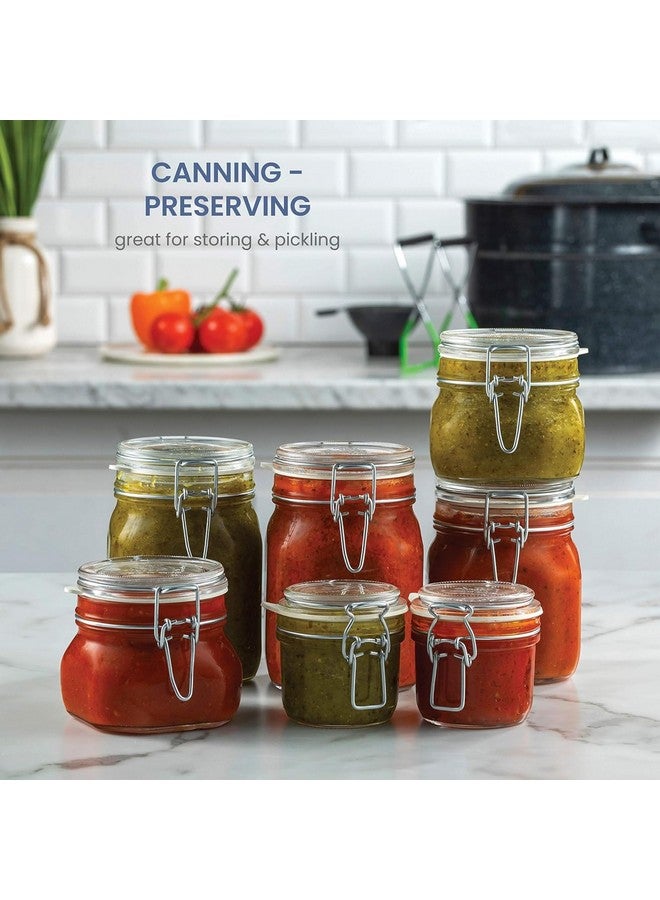 Bormioli Rocco SYNCHKG009319 B0727PL21D Fido Glass Canning Jar Italian.75, Clear - Image 2