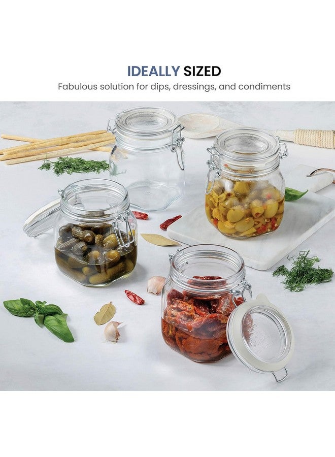 Bormioli Rocco SYNCHKG009319 B0727PL21D Fido Glass Canning Jar Italian.75, Clear - Image 1