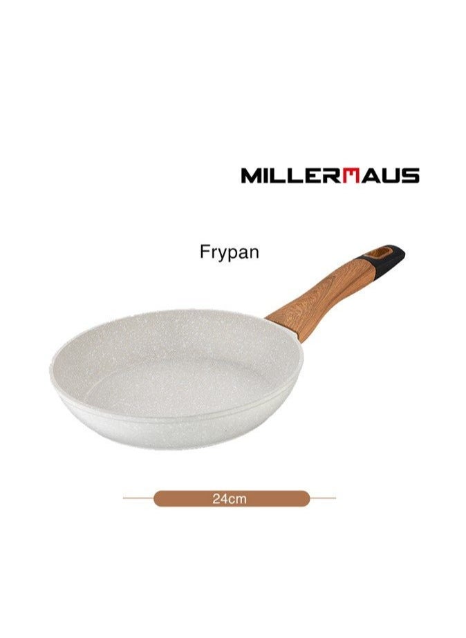 MILLERHAUS MILLERHAUS Aluminum Fry Pan Marble Non-Stick Coating, 24cm x 4.8cm, MH-4501  - Image 2