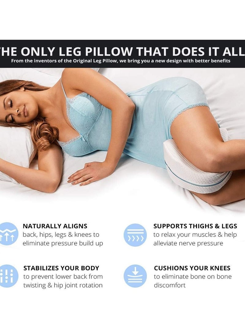 Contour Contour Legacy Leg & Knee Foam Support Pillow - Soothing Relief for Sciatica, Back, HIPS, Knees, Joints - As Seen on TV  - Image 3