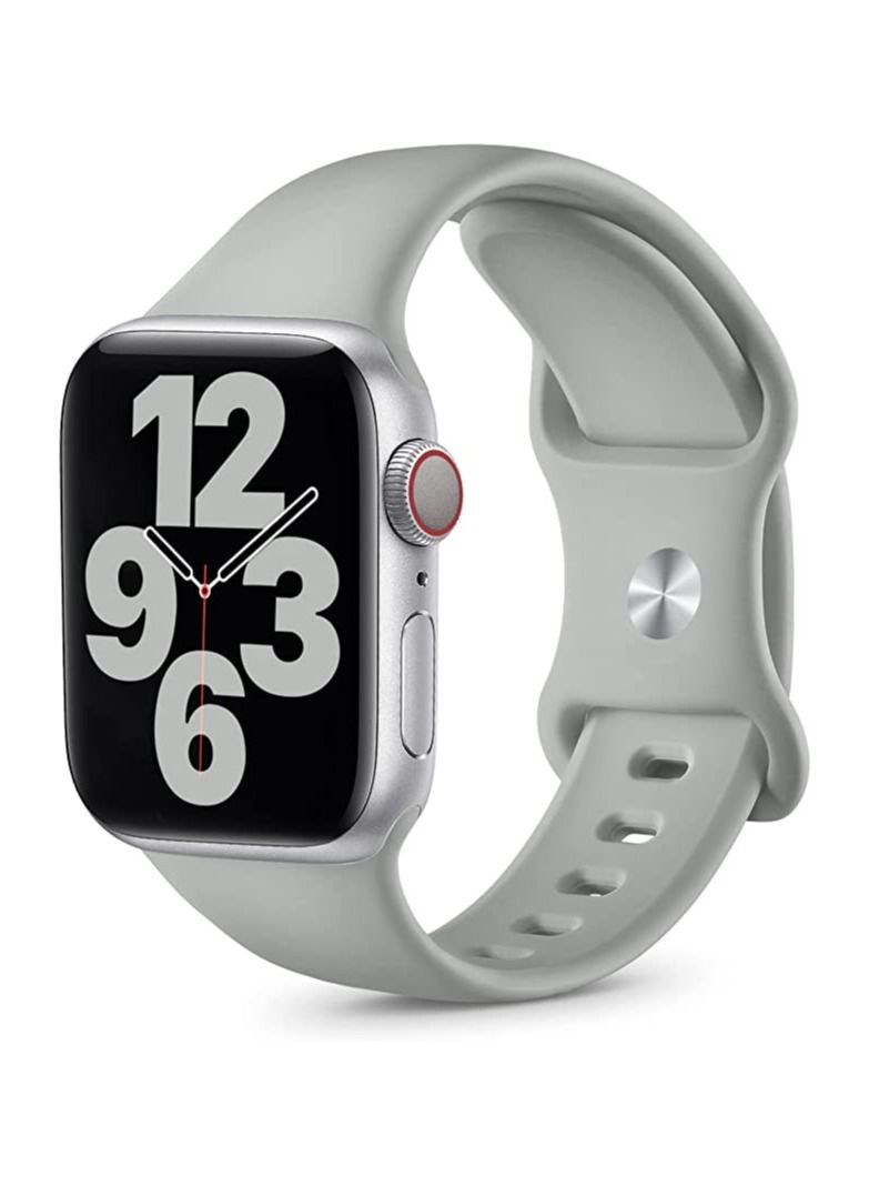 Strap Silicone Band For Apple Watch 49mm / 45mm / 44mm / 46mm Series 1/2/3/4/5/6/7/8/SE Replacement Strap Wristband Bracelet Compatible with 49 mm / 45 mm/ 44 mm / 42 mm - Image 1