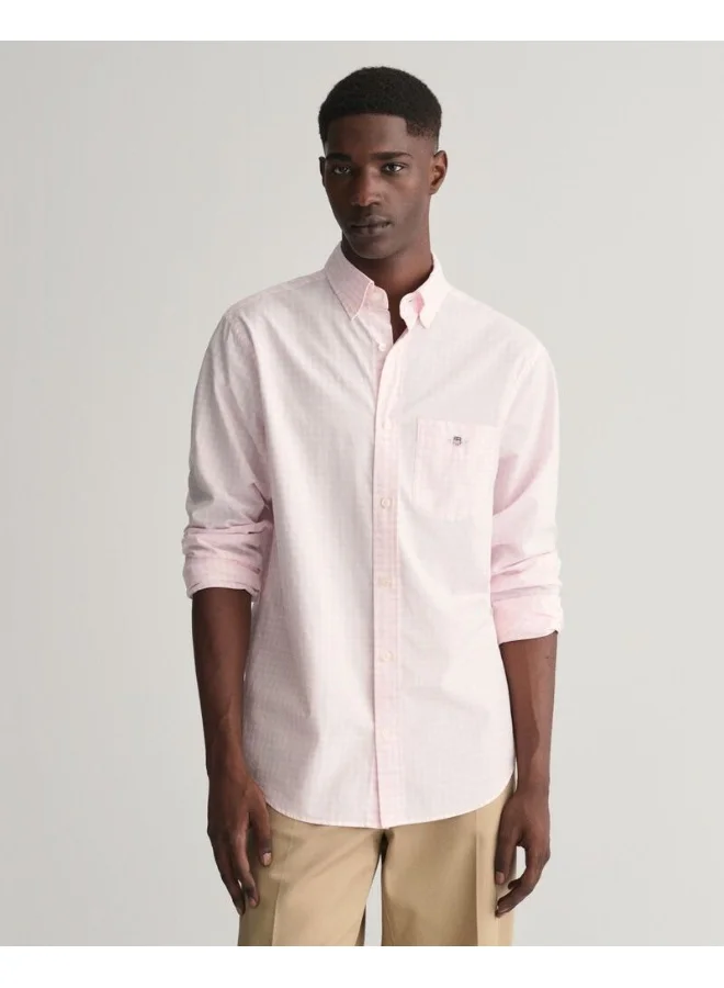 GANT Gant Regular Fit Gingham Poplin Shirt