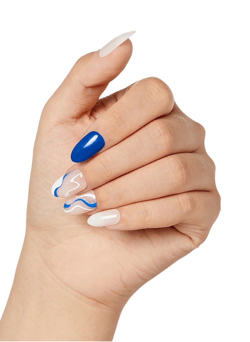 KISS - imPRESS THE NO GLUE MANI 30 Nails IMM46C Free Soul Size M - Image 1