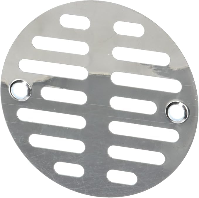 LASCO 03-1243 3-1/4-Inch with 2 Screws Shower Drain Grate, Chrome Plated - Image 4