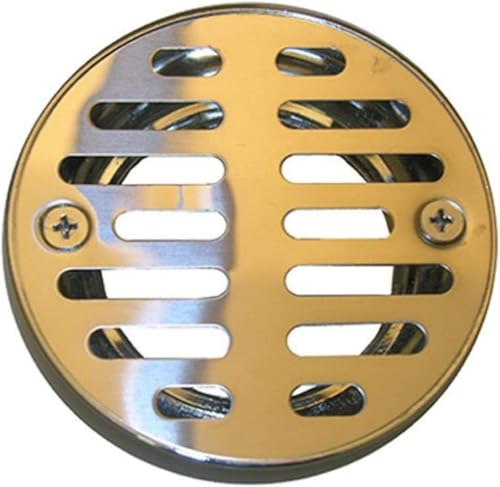 LASCO 03-1243 3-1/4-Inch with 2 Screws Shower Drain Grate, Chrome Plated - Image 3
