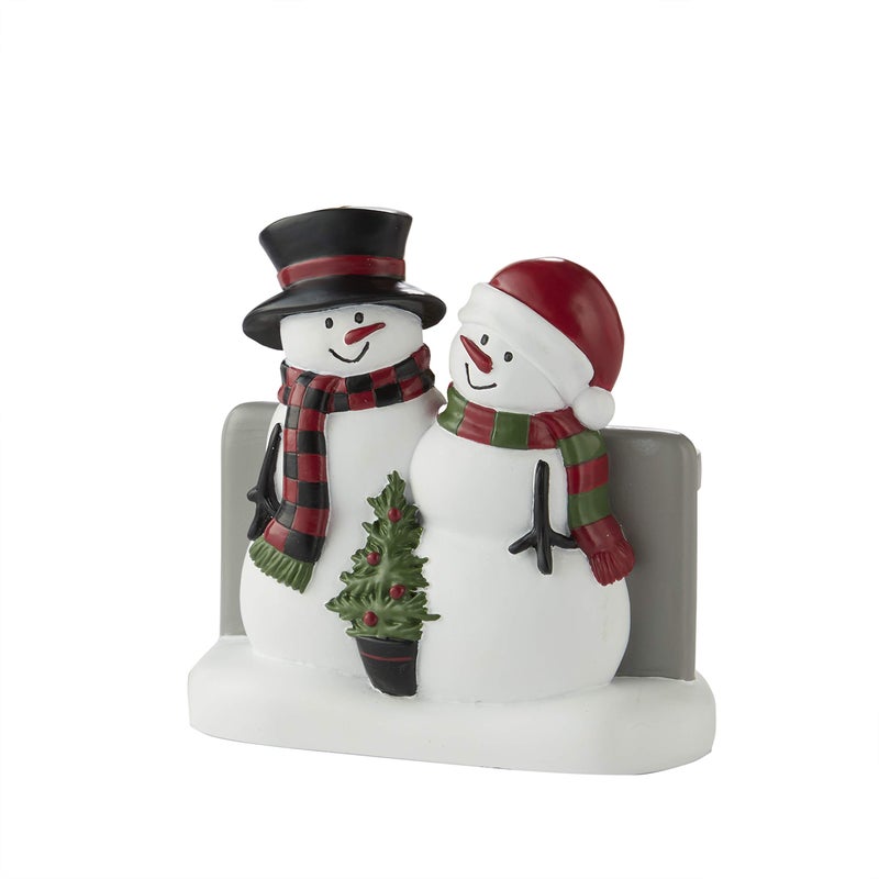 SKL Home Christmas Woodland Winter Snowman Toothbrush Holder for Bath  Gift Multi