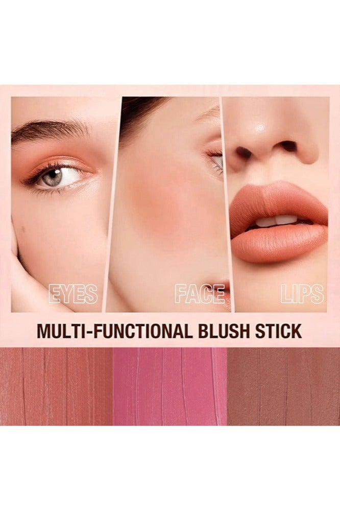 OCHEAL Multi-Effect Cheek & Lip Stick, Cream Contour Stick, Multi Stick Makeup,Face Concealer Stick,Lightweight, Creamy, Lightweight for All Skin,Easy To Use On The Go#03 - Image 3
