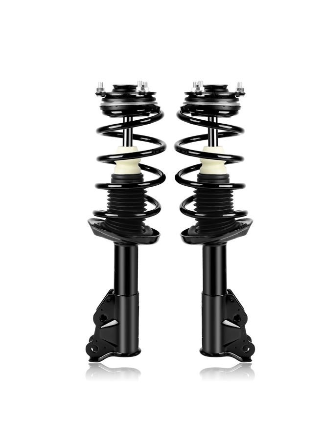 Richeer 172286 Front 2 PCS Strut Assembly Compatible with 2006-2011 Civic, Shock Absorber Front with Coil Spring Steel Replacement 172287 - Image 1