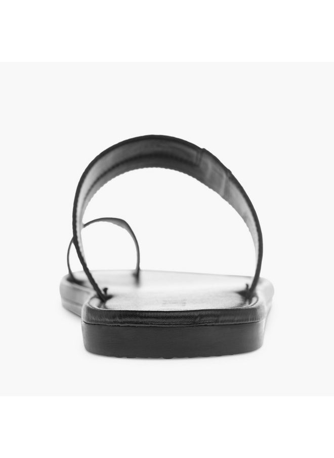 LBL by Shoexpress Boys Textured Slip-On Arabic Sandals with Toe Loop Detail  - Image 4