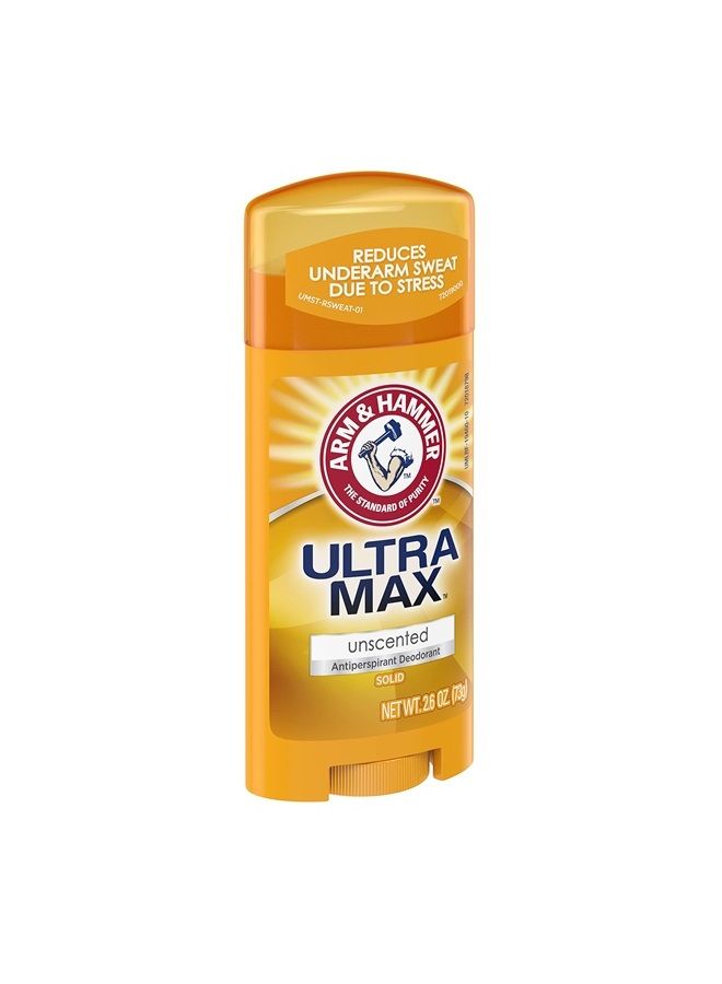 ARM & HAMMER ULTRAMAX Anti-Perspirant Deodorant Invisible Solid Unscented 2.60 oz (6-Pack) - Image 5