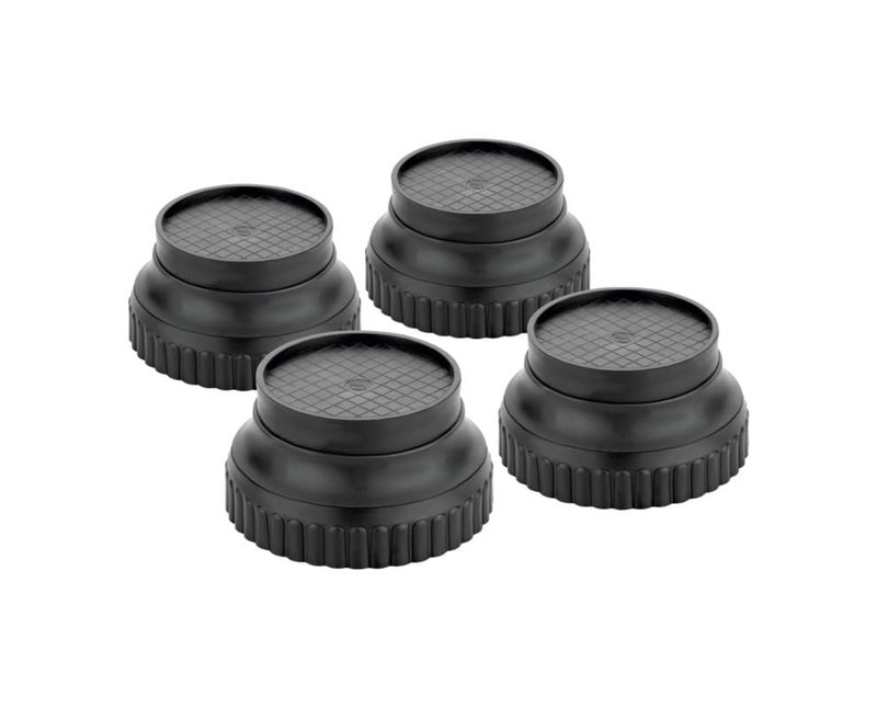 Finner Plastic MultiPurpose Round Anti Vibration Washing Machine Stands Foot and Stand for Almirah Wardrobe Refrigerator Sofa Sleeping Bed Dinning Table and Dressing Table Grey Pack of 4 - Image 1