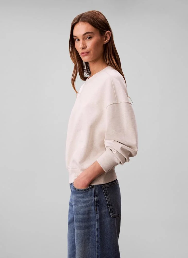 CALVIN KLEIN  Logo Crew Neck Sweatshirt for Women | Best Price UAE