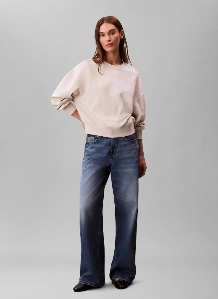 CALVIN KLEIN  Logo Crew Neck Sweatshirt for Women | Best Price UAE