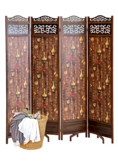 Living Room Divider 4 Panel Room Partition, Foldable Freestanding 180*200 CM  - Image 3
