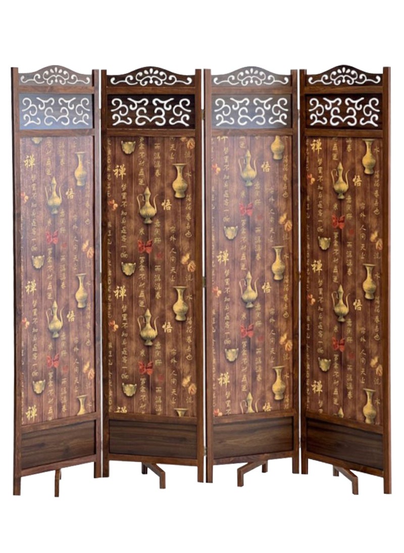 Living - Room Divider 4 Panel Room Partition, Foldable Freestanding 180*200 CM - Image 1
