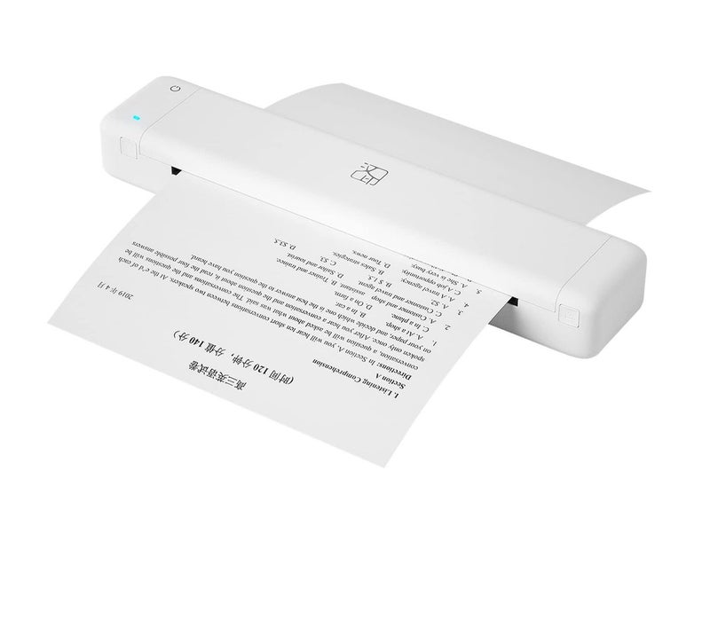 HPRT MT800Q Carbon Tape Printer Portable Printer Support 8.5" X 11" US Letter & A4 Paper Bluetooth Wireless Travel Printer Compatible with Android and iOS,Suitable for On The Go White Color - Image 5