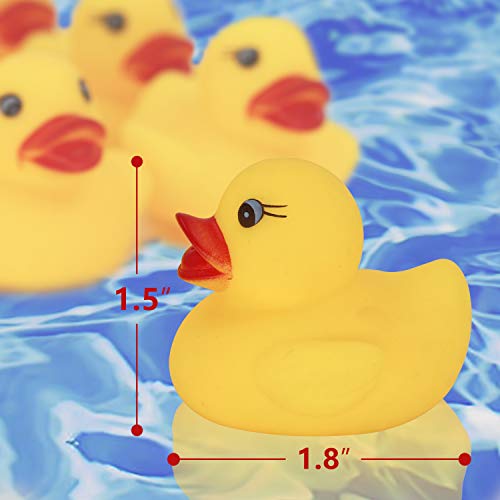 Novelty Place Rubber Duck Ducky Baby Bath Toy for Kids (24 Pcs) - Image 2
