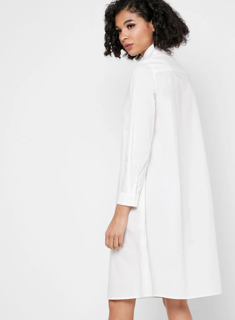 Jovonna London Colorblock Waterfall Shirt Dress