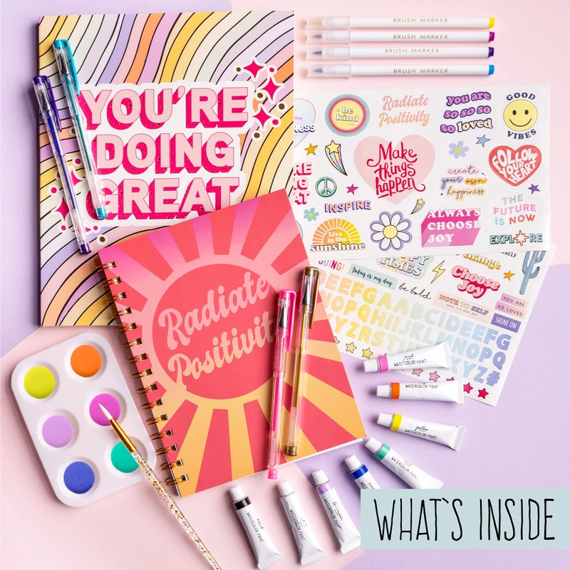 STMT D.I.Y. Artist Stationery Set, Art Journal Kit, Watercolor Kit, DIY Journaling Set for Girls Ages - 8+ - Image 2
