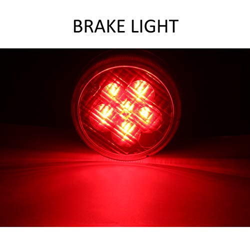 CPOWACE Pair LED Tail Light Rear Lamp Replacement Compatible with Kawasaki Teryx Teryx4 2012-2016 (red) - Image 3